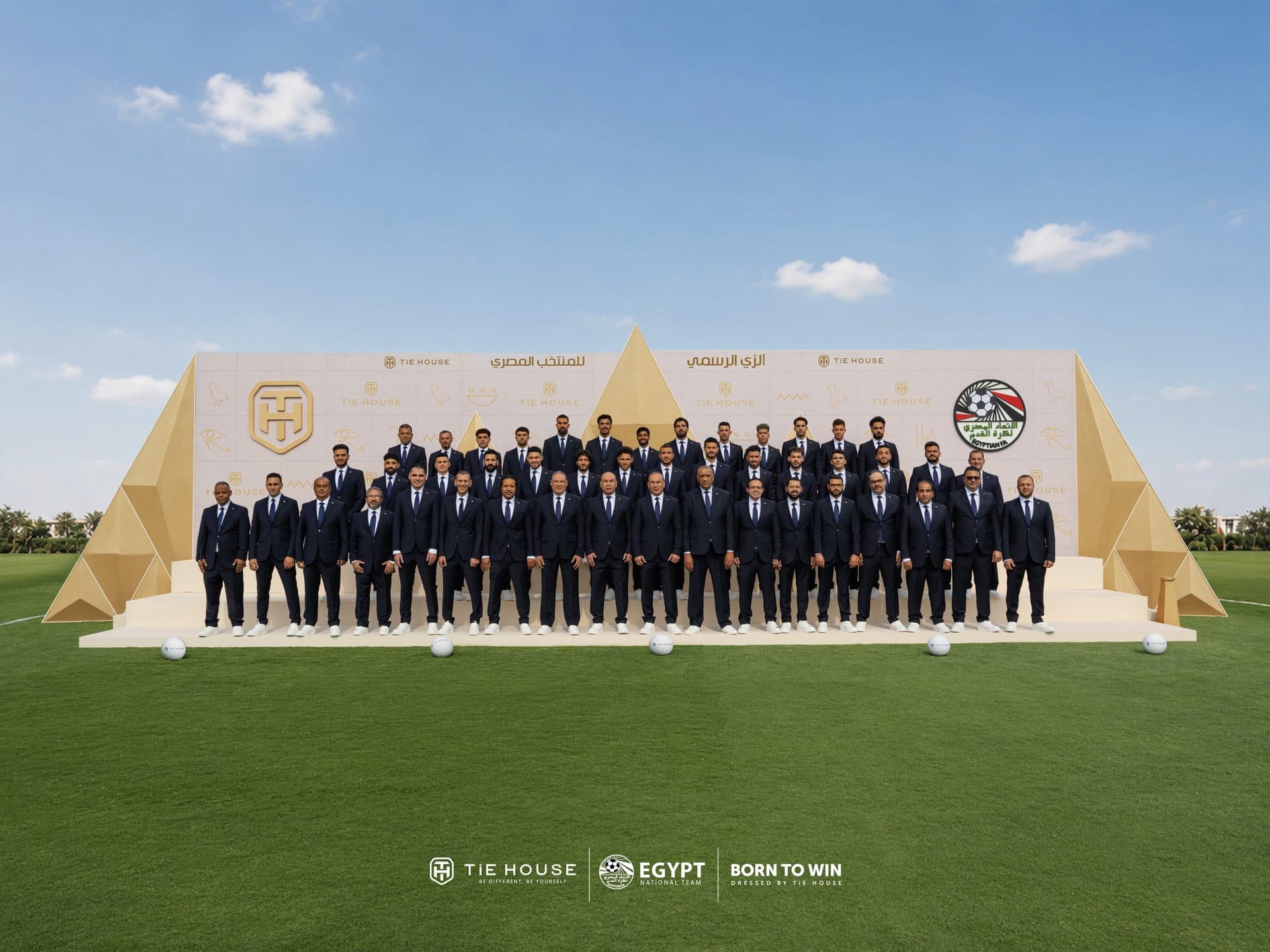 The Egypt National Team in Tie House’s “Born to Win” campaign